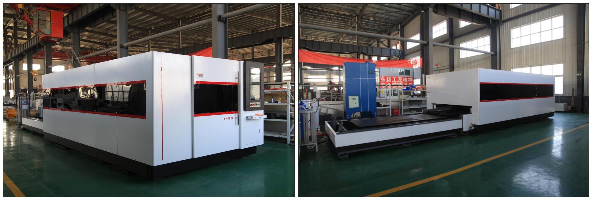 Doubel exchang work table fully closed laser cutting machine