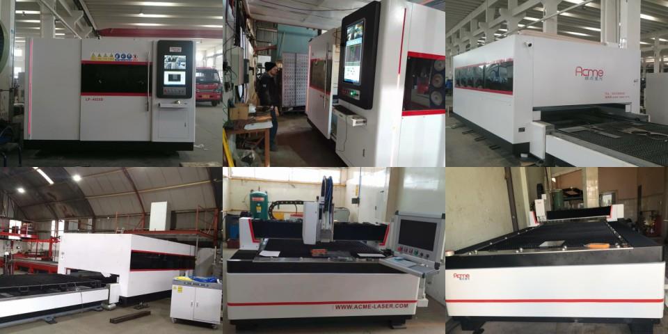 ACME Fiber laser cutting machine in customer factory
