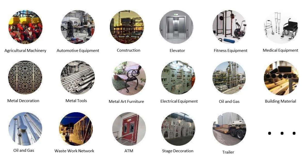 Application Industry of tube pipe fiber laser cutting machine