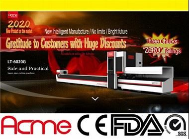 3 chucks tube laser cutter