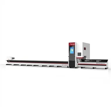 LT-6012DB Tube Fiber Laser Cutting Machine With Semi-Automatic Loading Device